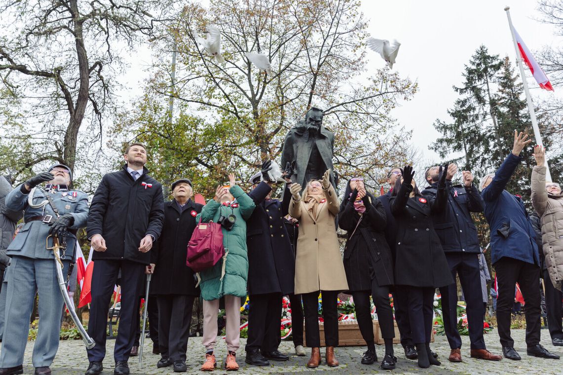 uroczystości pod pomnikiem Józefa Piłsudskiego, Gdańsk 2024