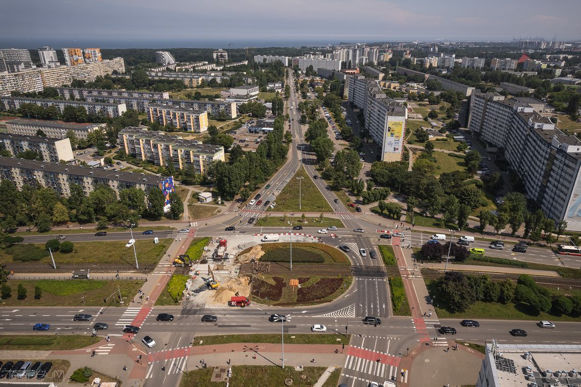 remont torowiska na Przymorzu w Gdańsku