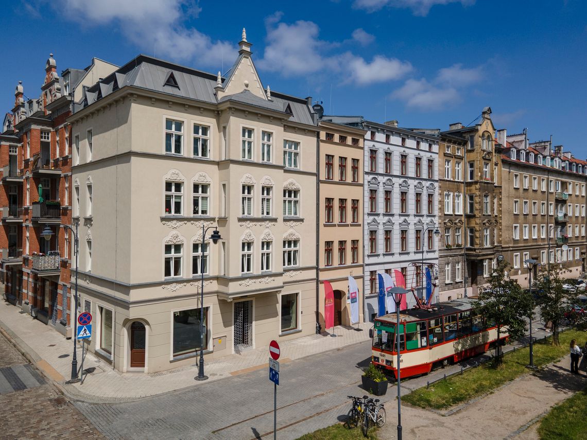 nowo wyremontowane kamienice komunalne przy ulicy Wróblej w Gdańsku