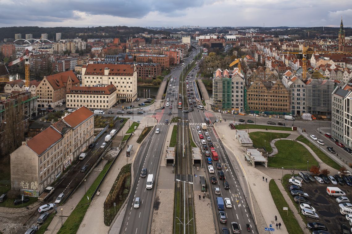 Gdańsk w remoncie. Lato pod znakiem korków, objazdów i komunikacyjnego chaosu Podwale Przedmiejskie, Gdańsk