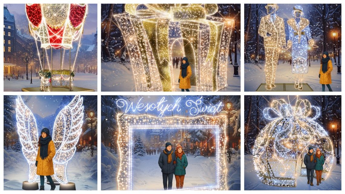 Gdynia rozbłyśnie na mikołajki. Nowe ozdoby i świetlna metamorfoza Parku Centralnego Gdynia rozbłyśnie na mikołajki. Nowe ozdoby świąteczne i świetlna metamorfoza Parku Centralnego