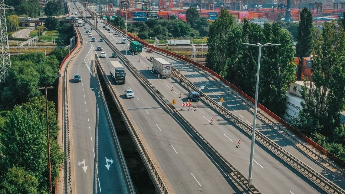 Gdynia: Weekendowe prace na estakadzie Kwiatkowskiego