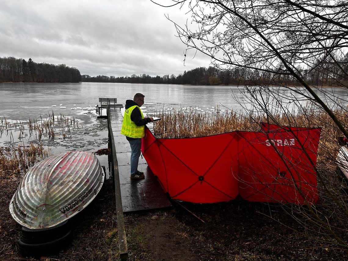 śmierć w jeziorze w miejscowości Żychce gm. Konarzyny