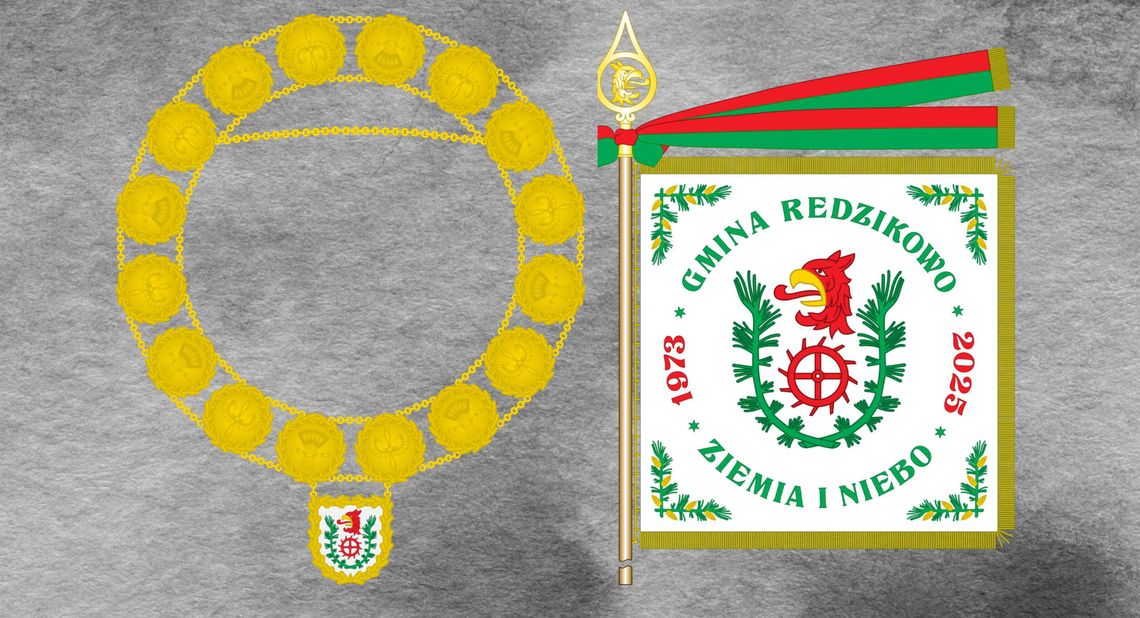 sztandar i insygnia gminy Redzikowo