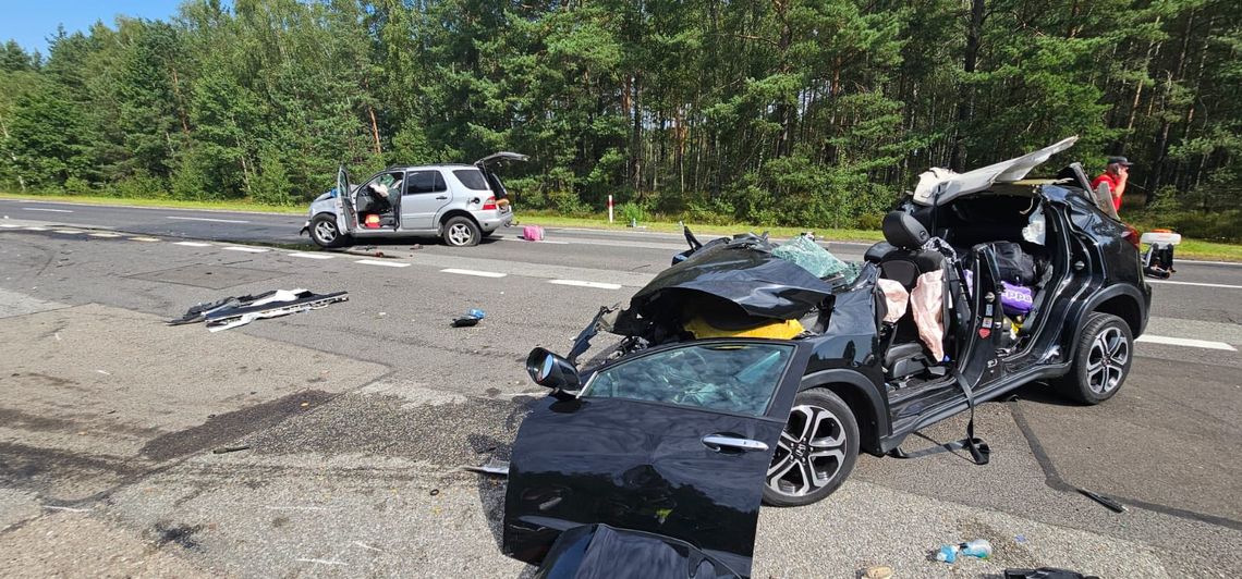 Groźny wypadek w Sporyszu, rannych zostało 5 osób. Droga częściowo zablokowana!