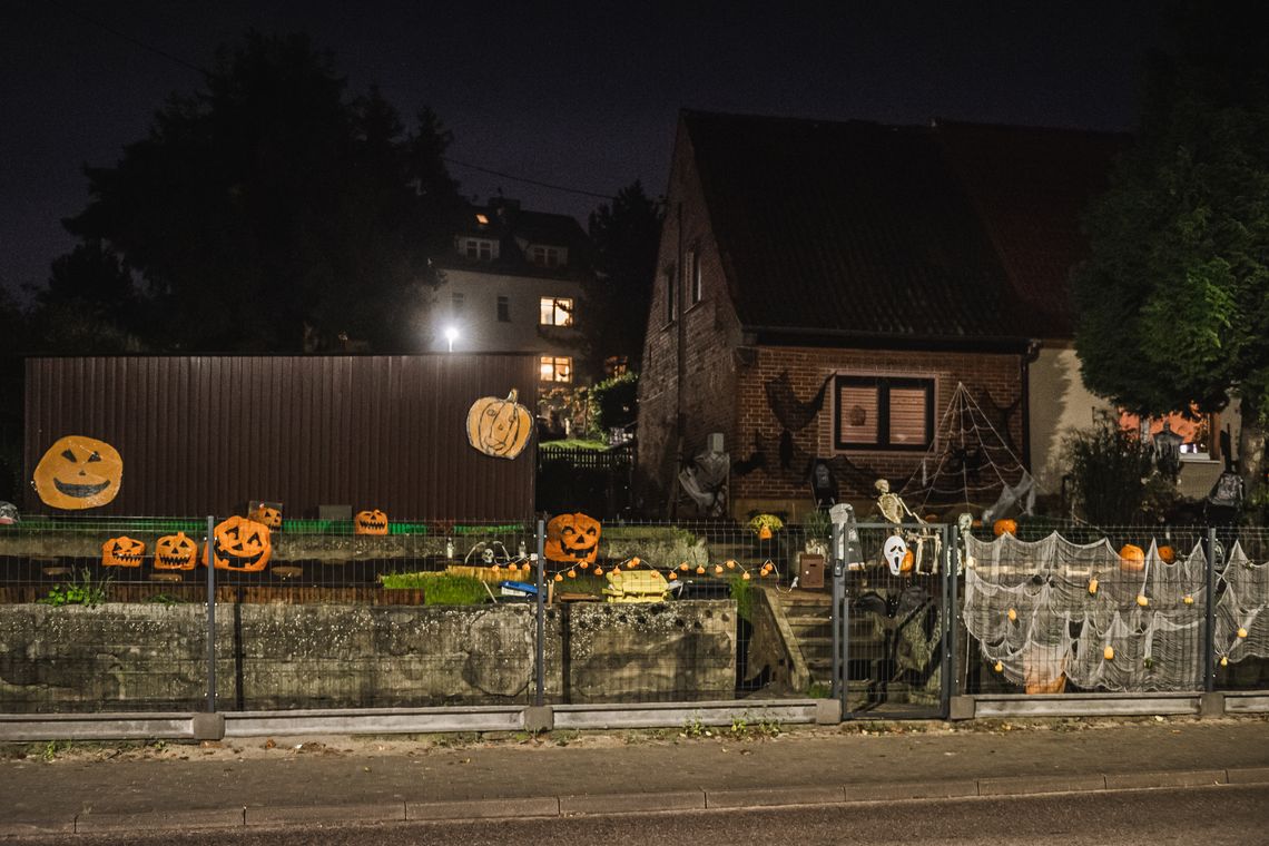halloweenowy dom, ul. Schuberta, Gdańsk