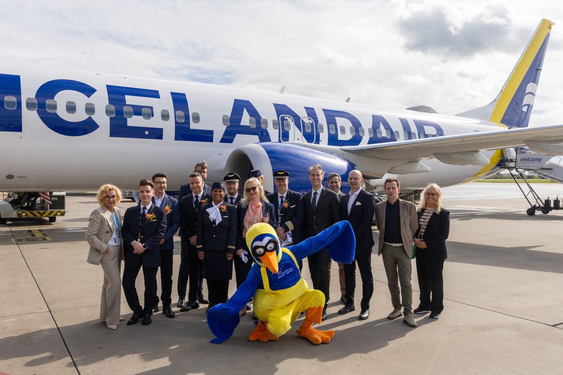 Icelandair zainaugurował loty do Gdańska. To pierwsze połączenie linii w Polsce Inauguracja lotów na Islandię