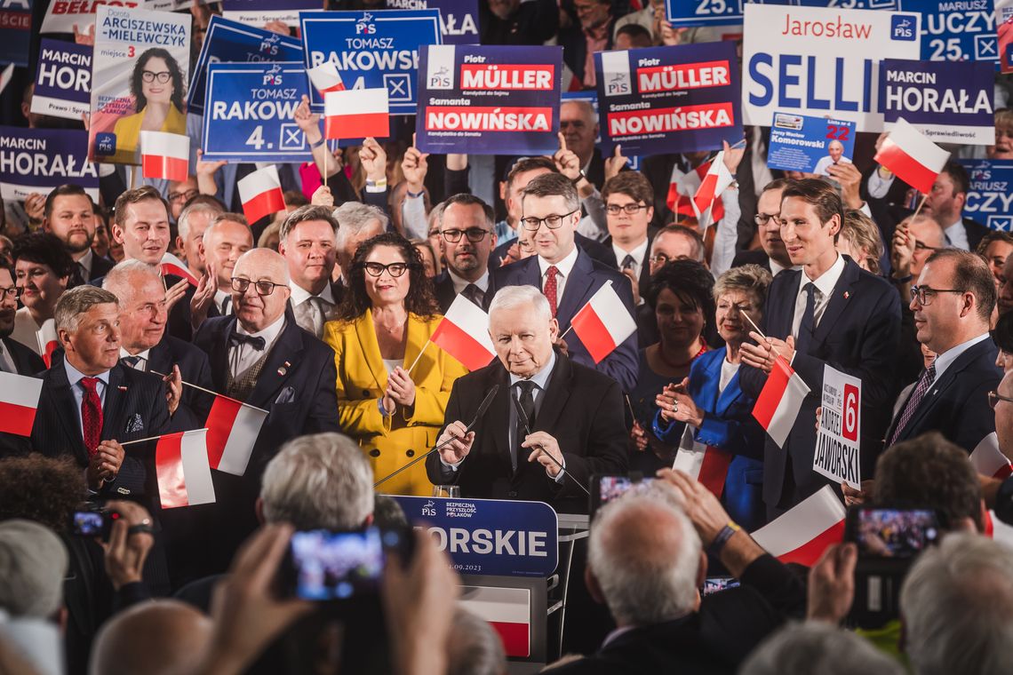 Jarosław Kaczyński w Gdyni na konwencji PiS zachęcał do wysiłku dla wyborczego sukcesu