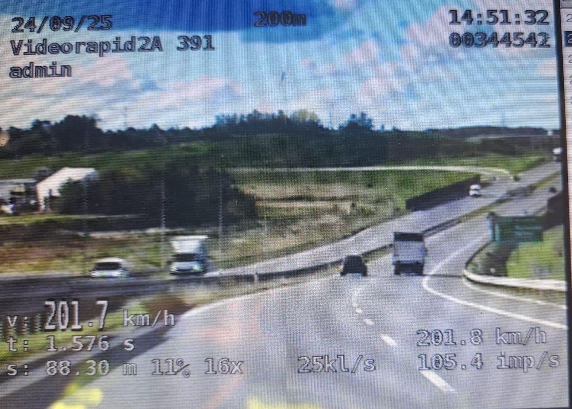 Jechał ponad 200 km/h Trasą Kaszubską. Teraz musi zapłacić 2,5 tys. zł