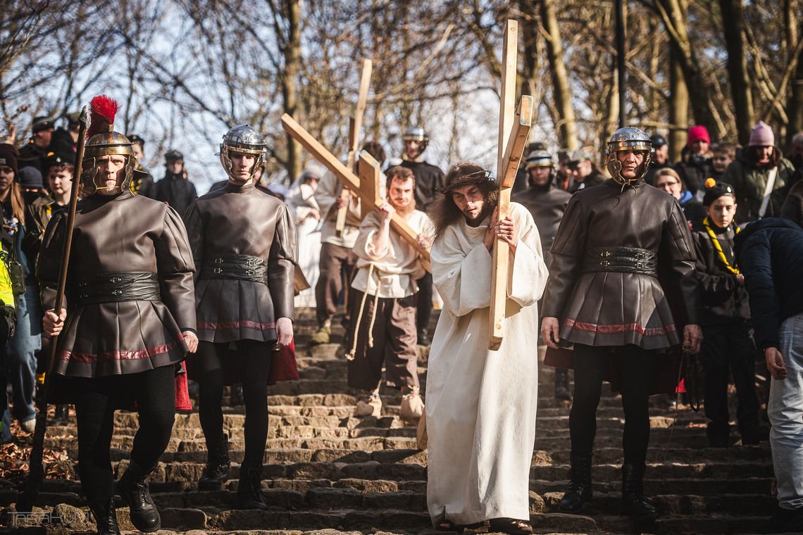 Kalwaria Wejherowska. Misternicy Kaszubscy przedstawili Misterium Męki Pańskiej