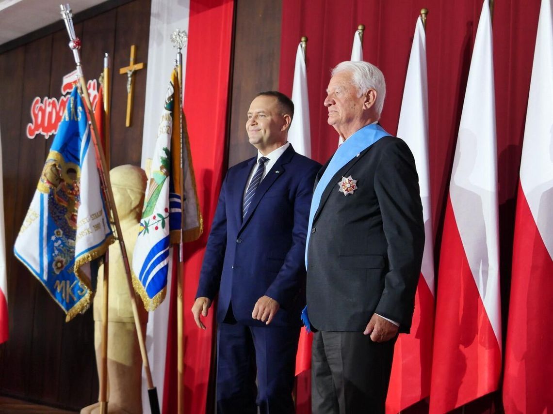 Karol Nawrocki w Sali BHP w 46. rocznicę Porozumień Sierpniowych Karol Nawrocki, Krzysztof Wyszkowski, 46. rocznica Porozumień Sierpniowych, Gdańsk 2026