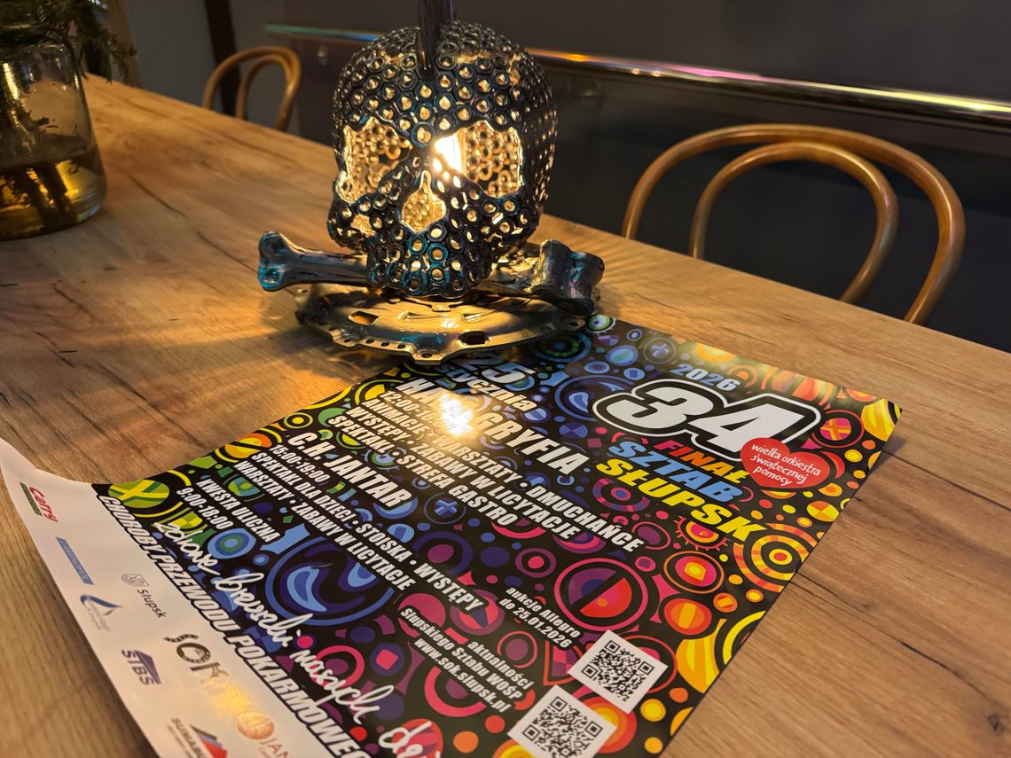 Lampa „czacha” na finał WOŚP 2026 w Słupsku