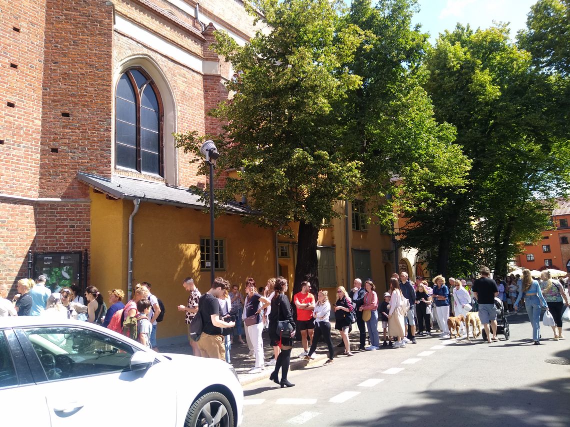 Las w kościele! Żeby to zobaczyć, trzeba ustawić się w długiej kolejce