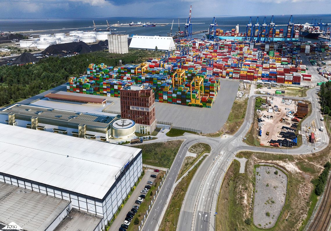 Kolejny krok w realizacji nowoczesnego centrum kontroli granicznej w Porcie Gdańsk Zintegrowany Punkt Kontroli Granicznej, Port Gdańsk, wizualizacja