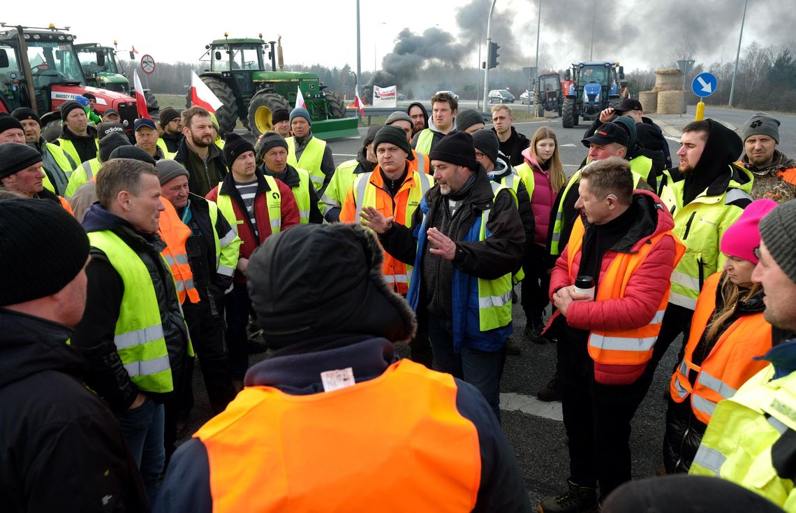 rolnicy, protest rolników, Chojnice