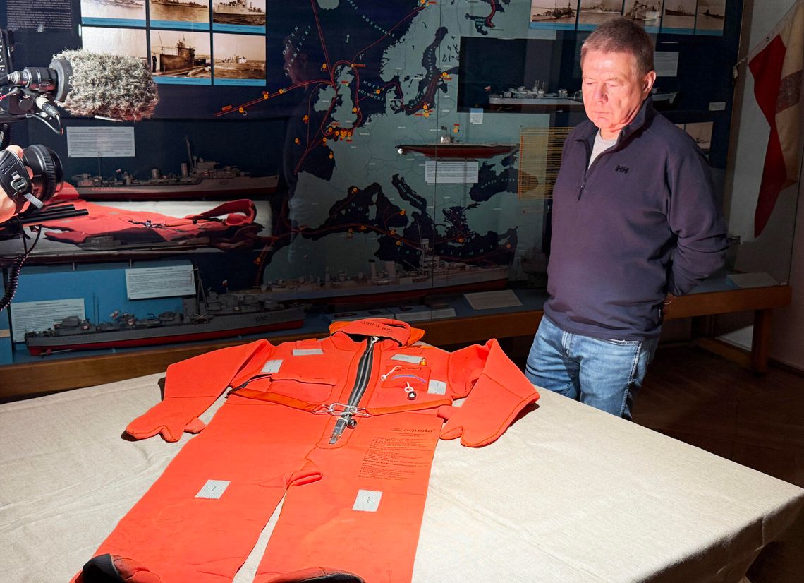 Grzegorz Sudwoj i jego dawny kombinezon