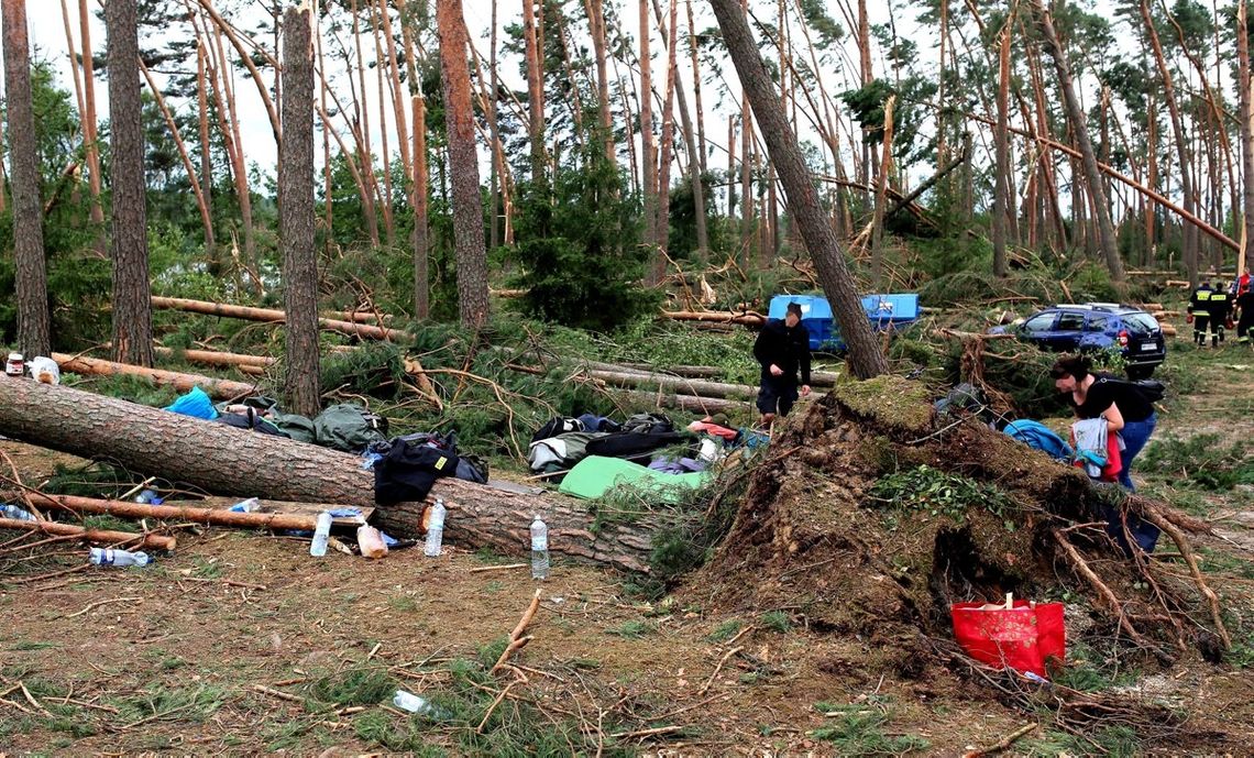 nawałnica w powiecie chojnickim, 2017