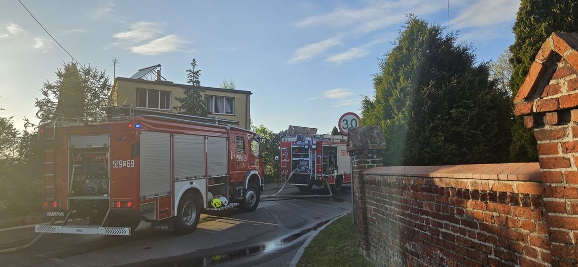 pożar domu w Kościelnej Jani