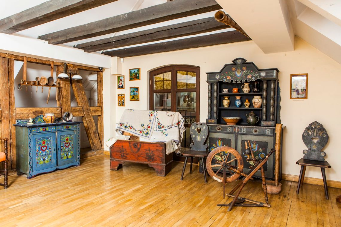 ekspozycja etnograficzna w Muzeum Ziemi Kościerskiej