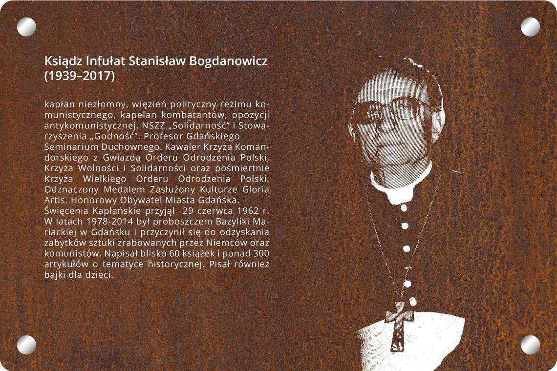 Kto to był ten ksiądz Bogdanowicz? Tablica przypomni infułata