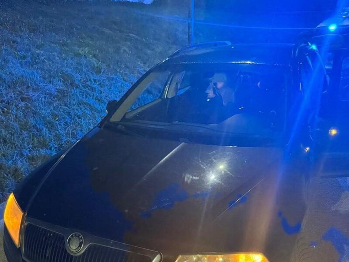 samochód pijanego ojca z powiatu słupskiego