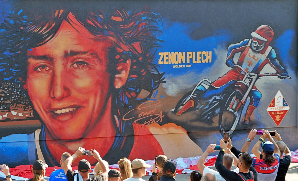 Legendarny żużlowiec Zenon Plech ma w Gdańsku swój mural