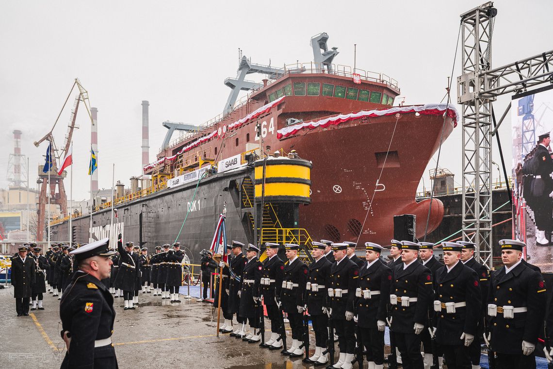 Marynarka Wojenna ma nowy okręt! ORP Henryk Zygalski zwodowany w Gdańsku