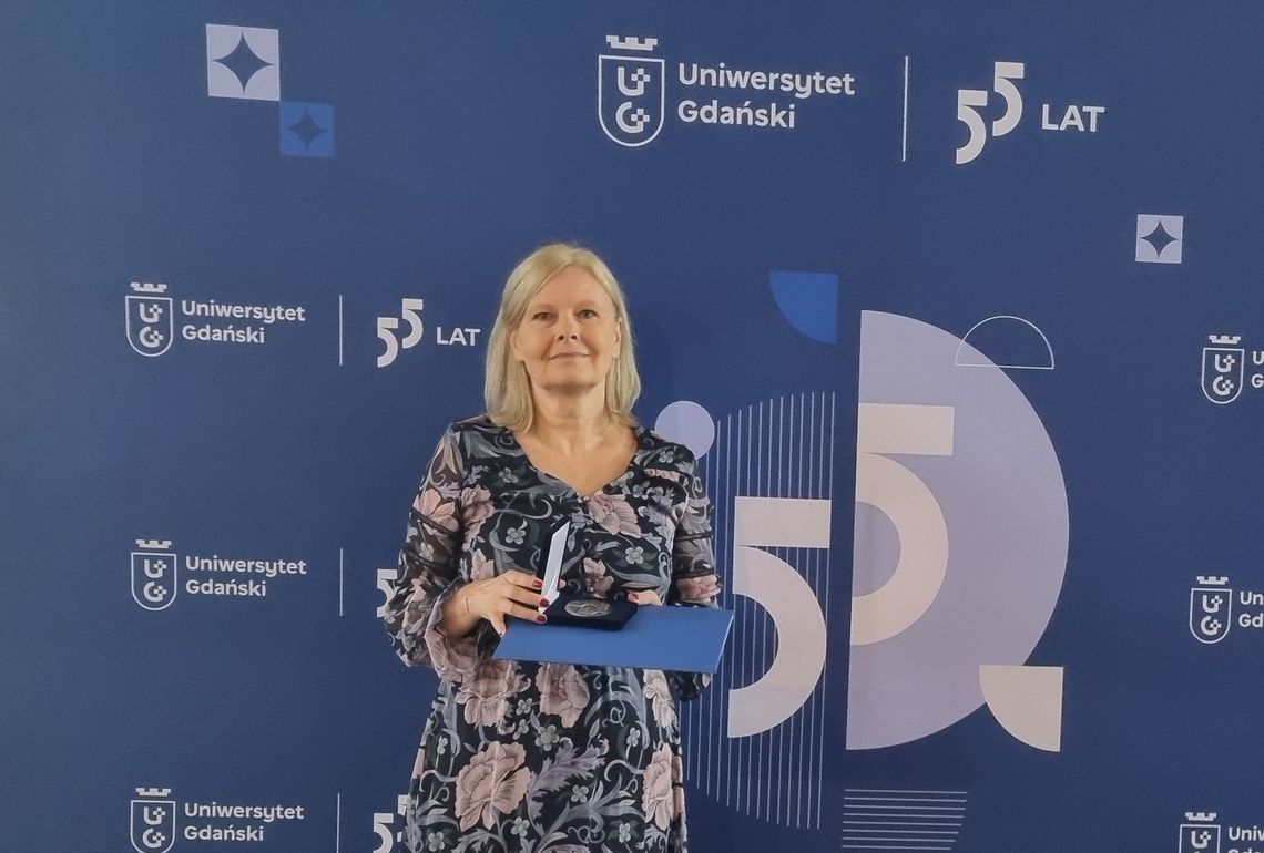 Małgorzata Gradkowska medal 55 lat UG