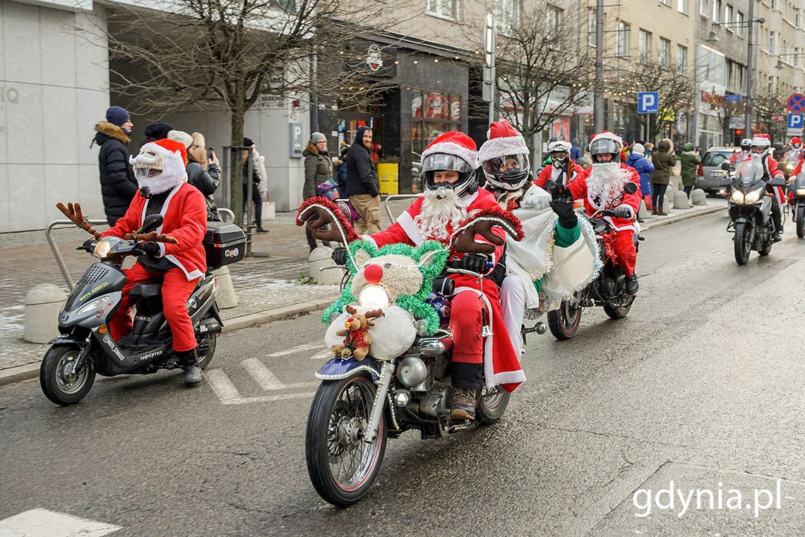 Mikołaje na motocyklach przyjechali przez Trójmiasto!