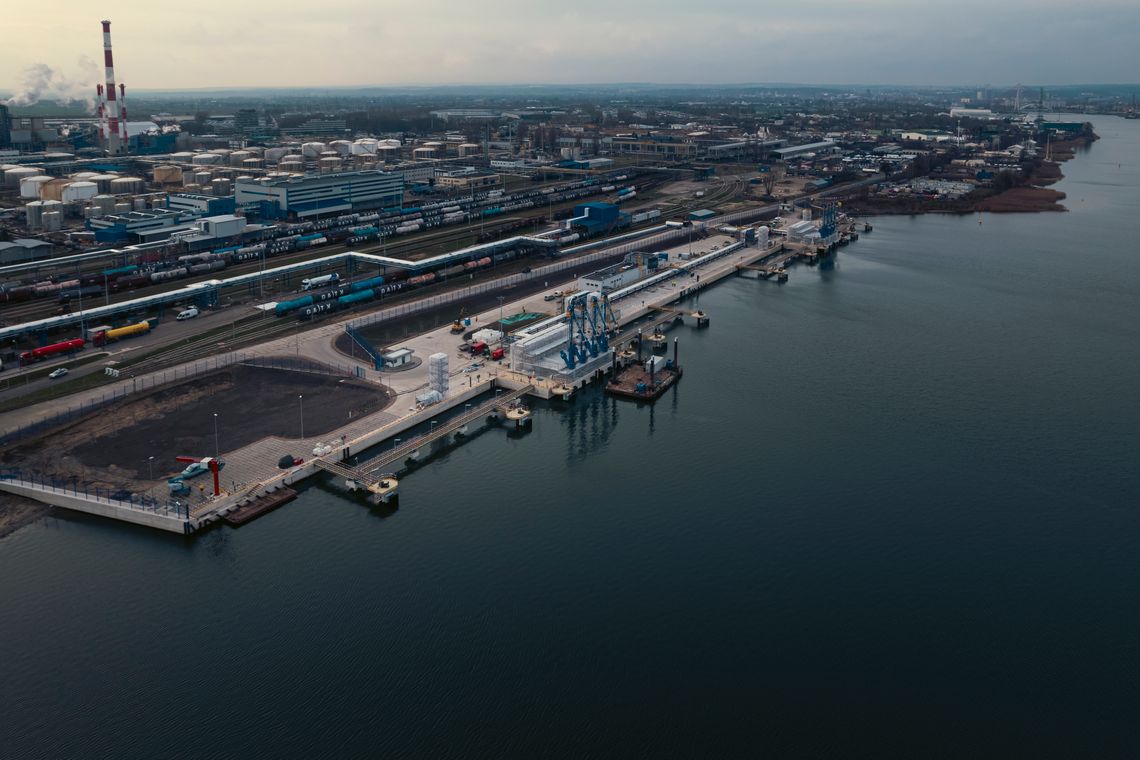 Morski Terminal Przeładunkowy, budowa, Gdańsk