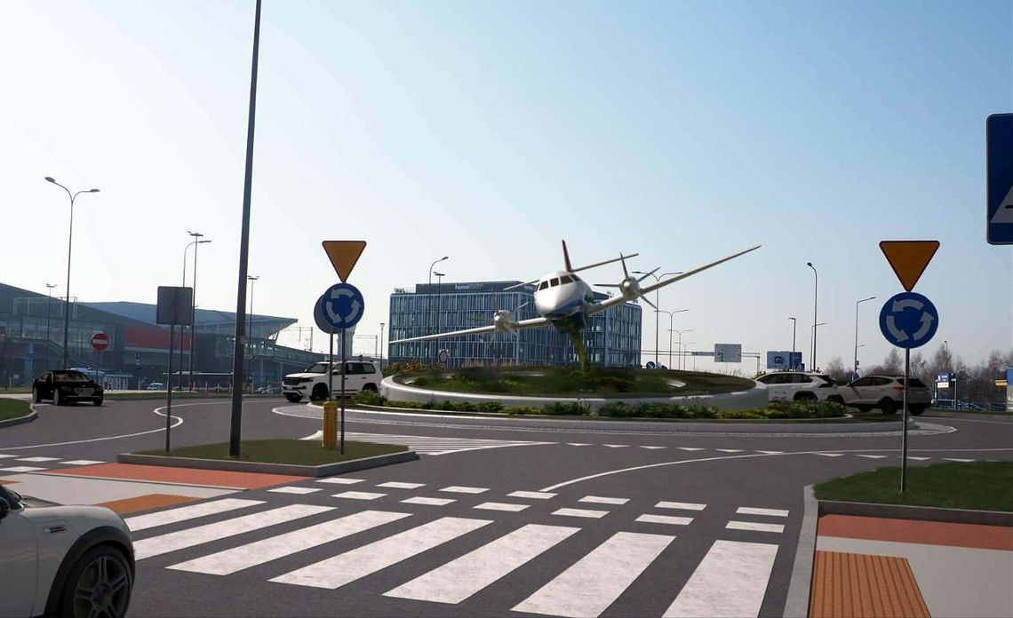 Na środku ronda przy lotnisku w Gdańsku stanie... samolot Gdańsk stawia samolot na środku ronda. Miasto zaskakuje nową instalacją
