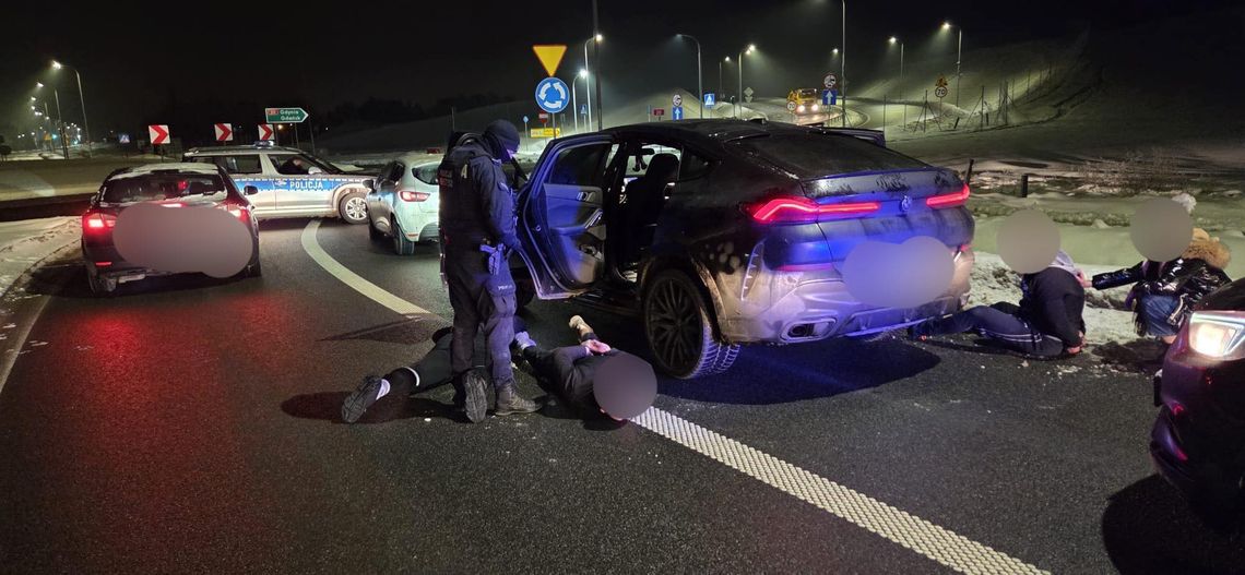 obława na pseudokibiców w Kościerzynie