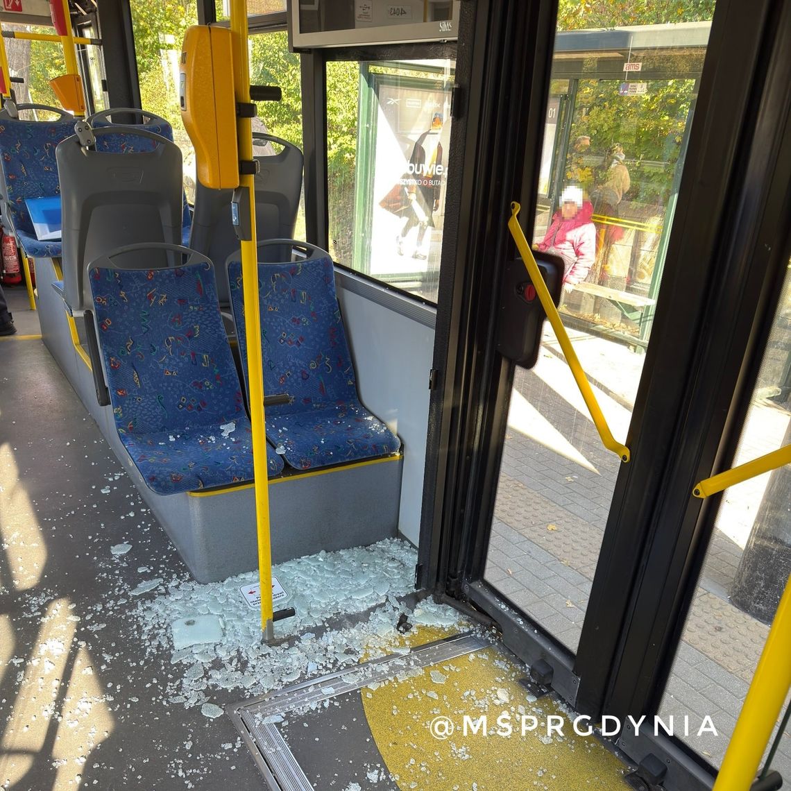 wypadek w autobusie linii S w Gdyni