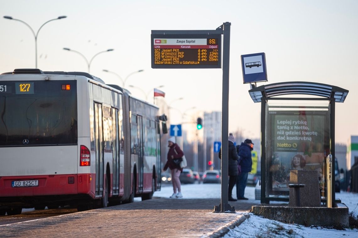 Nowe tablice informacyjne na przystankach w Gdańsku