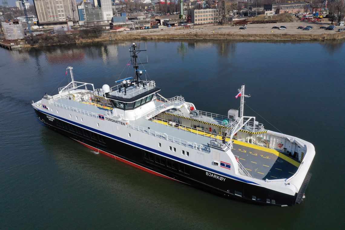 Nowoczesny prom elektryczny już pływa w Norwegii. Powstał w Gdańsku