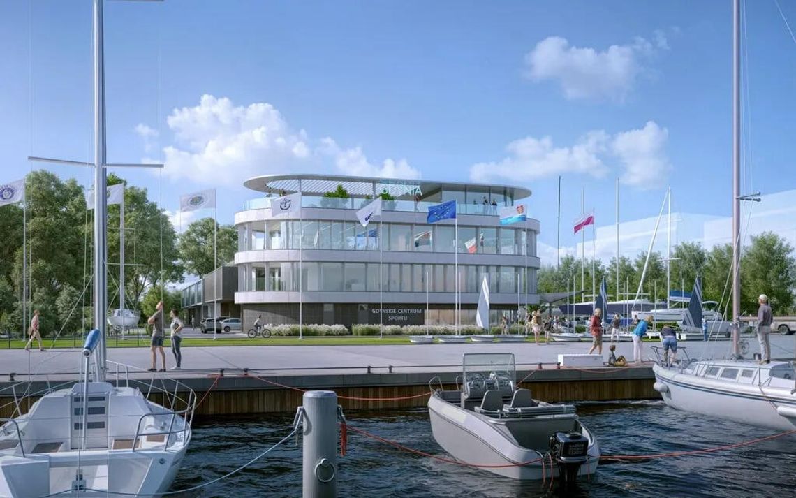 wizualizacja nowego bosmanatu w Marinie Gdynia
