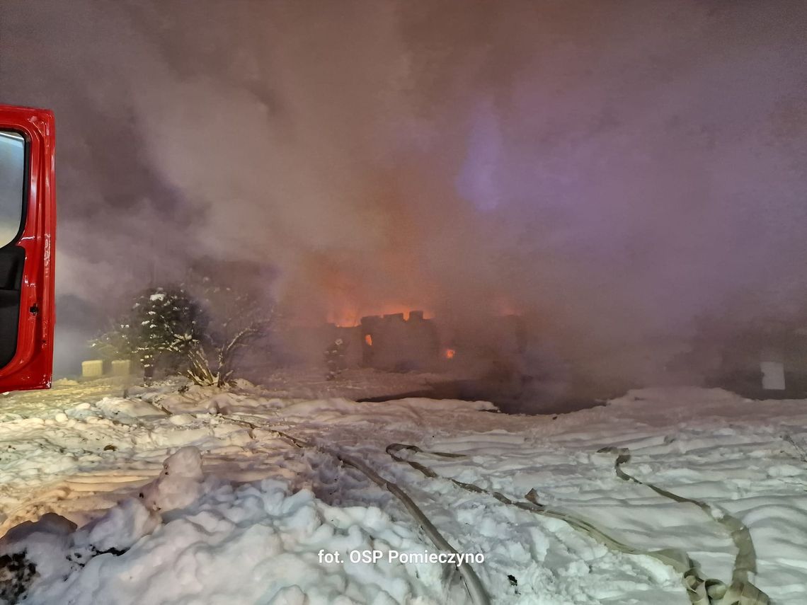 Pożar kurnika w miejscowości Rąb
