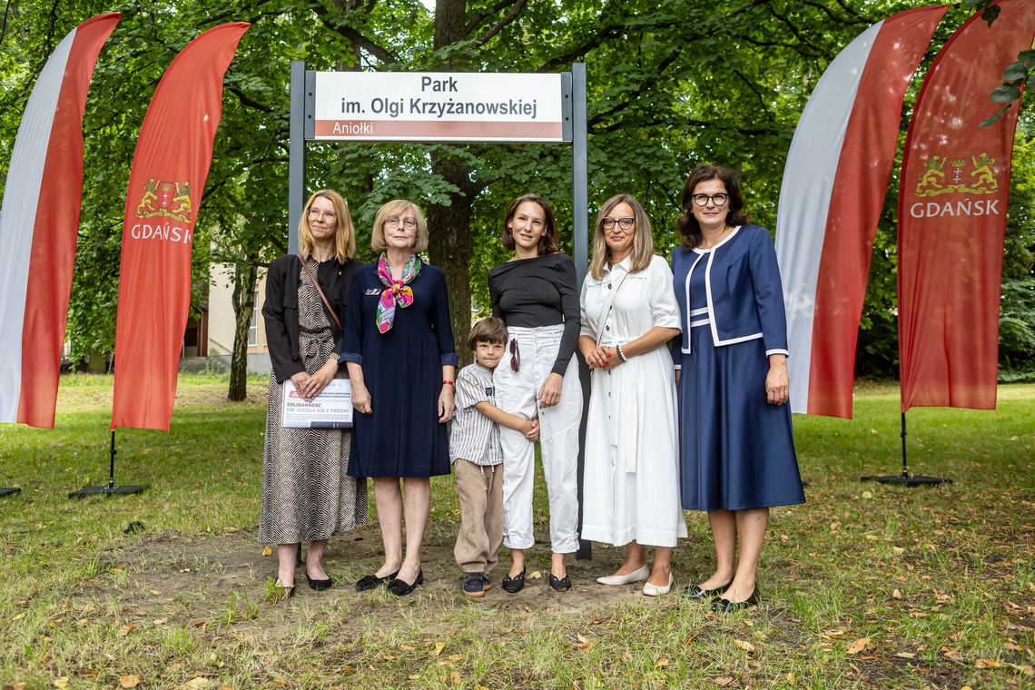 Olga Krzyżanowska patronką parku w Gdańsku Olga Krzyżanowska patronką parku w Gdańsku