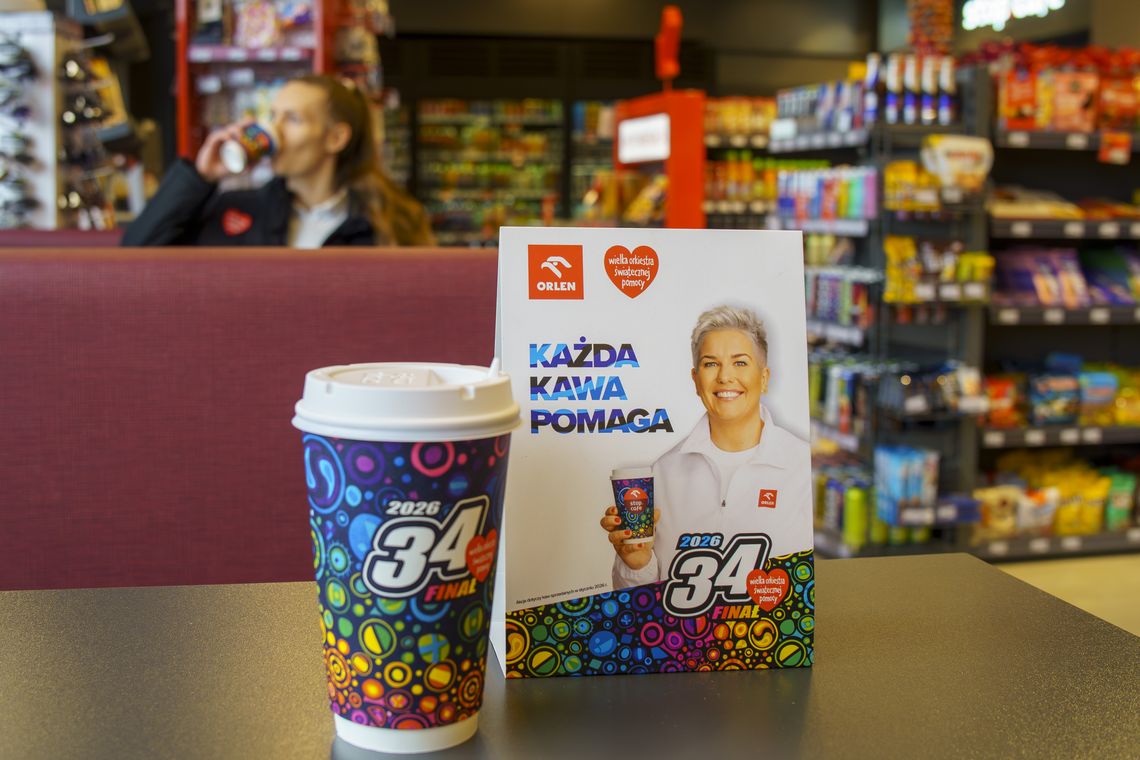 Orlen dla WOŚP, kawa, Gdańsk 2026