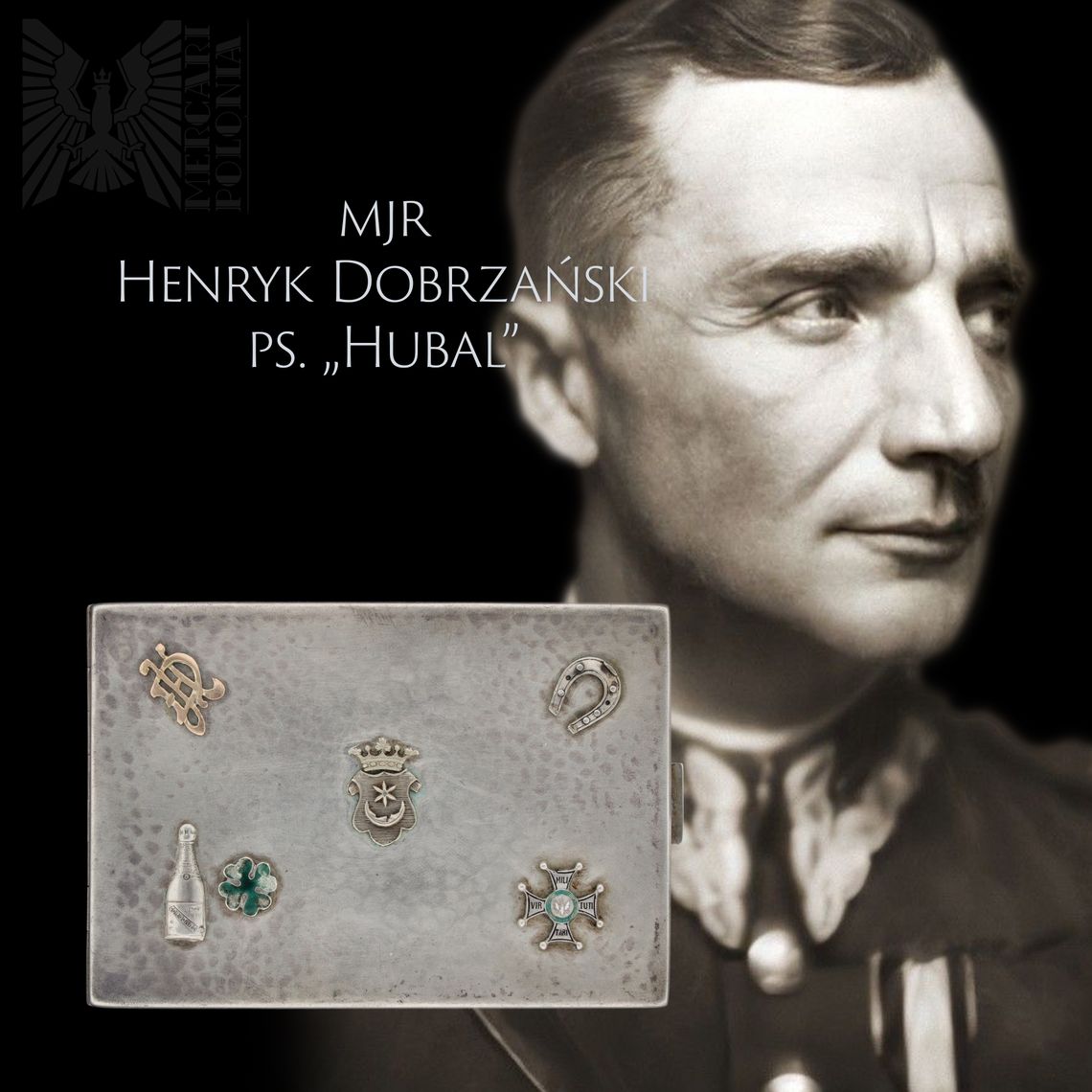srebrna papierośnica majora „Hubala”
