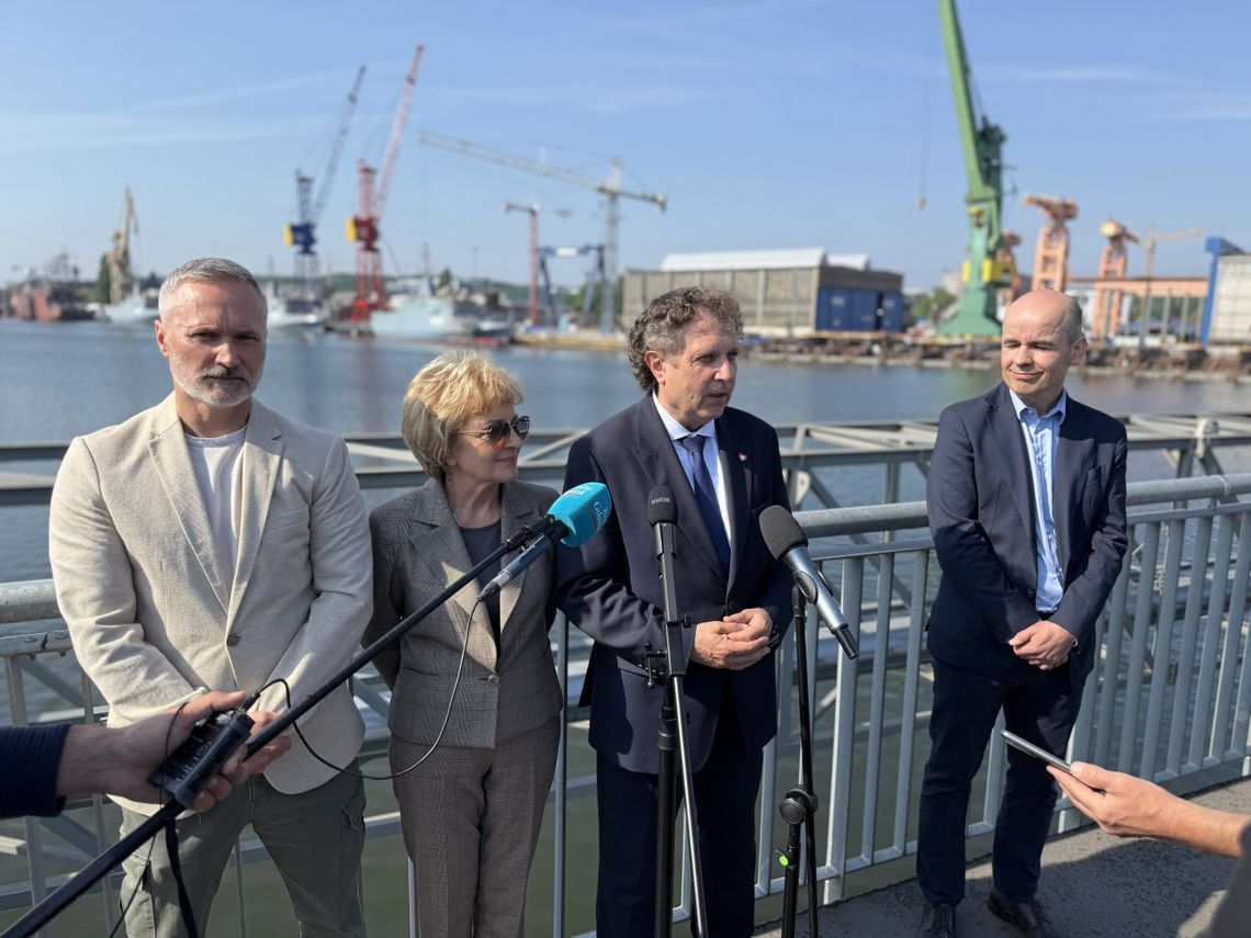 Parlamentarzyści o programie SAFE: Więcej funduszy na bezpieczeństwo Pomorza konferencja prasowa, program SAFE, Gdańsk 2026