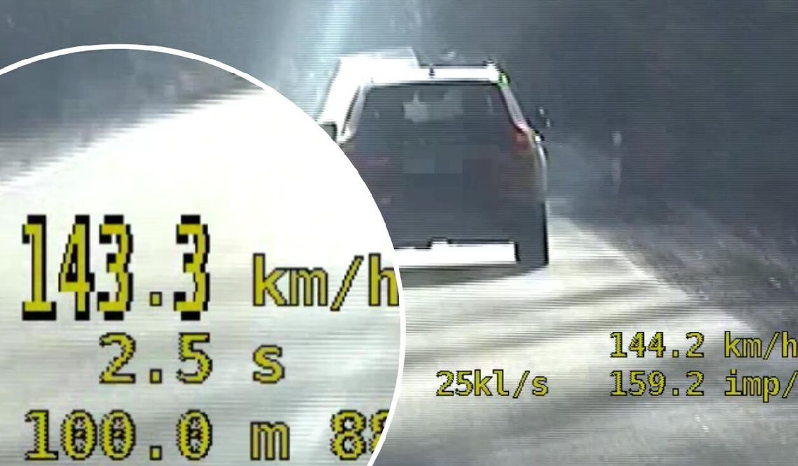 Nowe przepisy już działają. Pędził ponad 140 km/h na liczniku, stracił prawo jazdy.