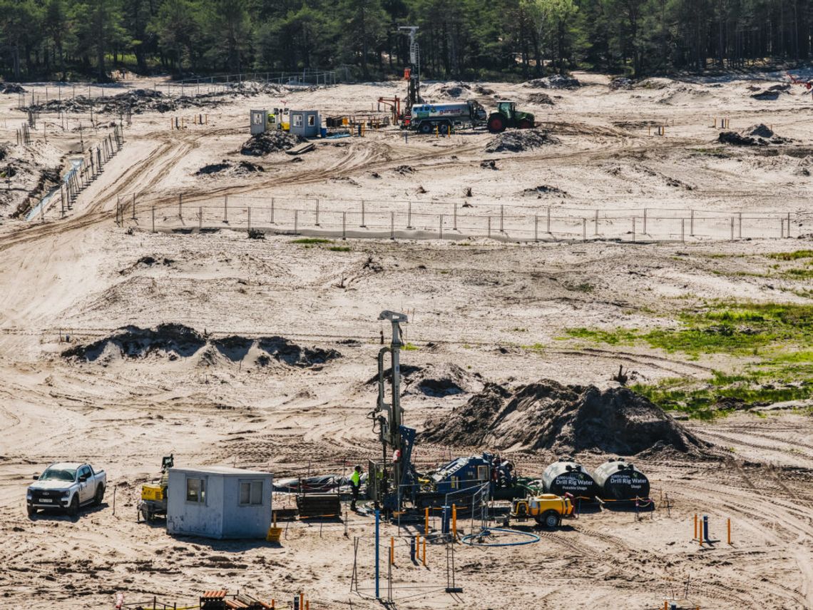 teren, na którym powstanie pierwsza polska elektrownia jądrowa