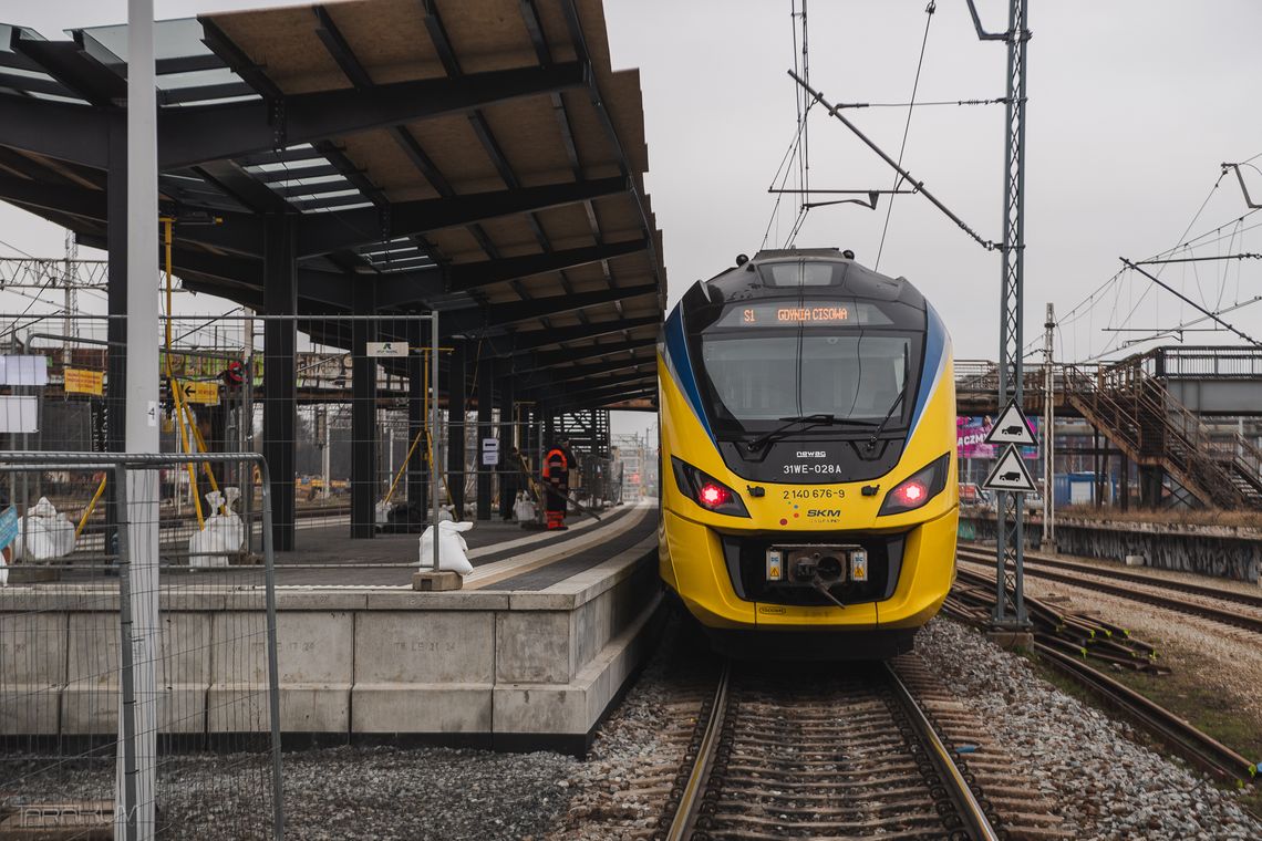 kładka, przystanek SKM Gdańsk Stocznia