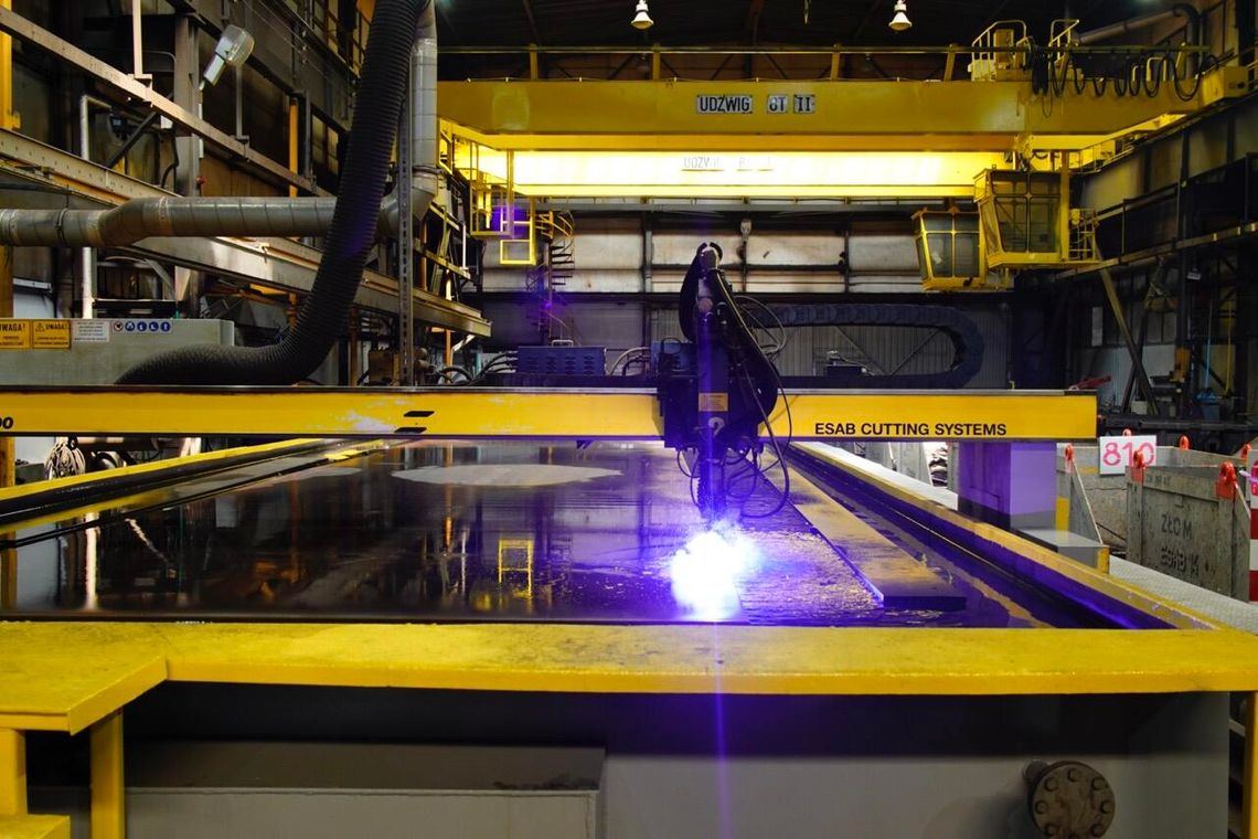 pierwsze cięcie stali na konstrukcje dla morskiej farmy wiatrowej Baltica 2