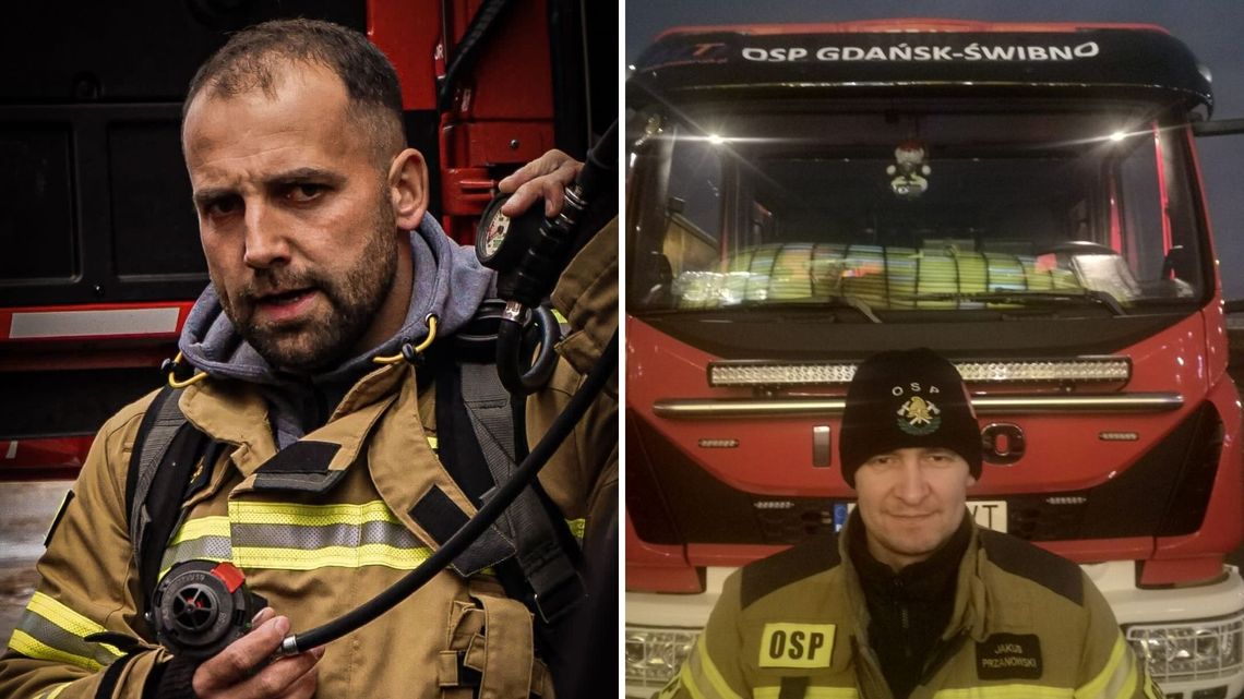 strażacy z Gdańska, którzy pomogli piłkarzowi