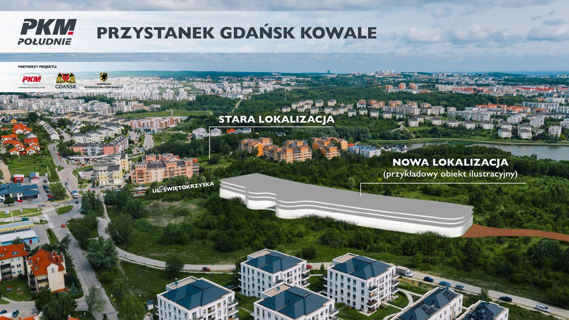 nowa lokalizacja przystanku Gdańsk Kowale