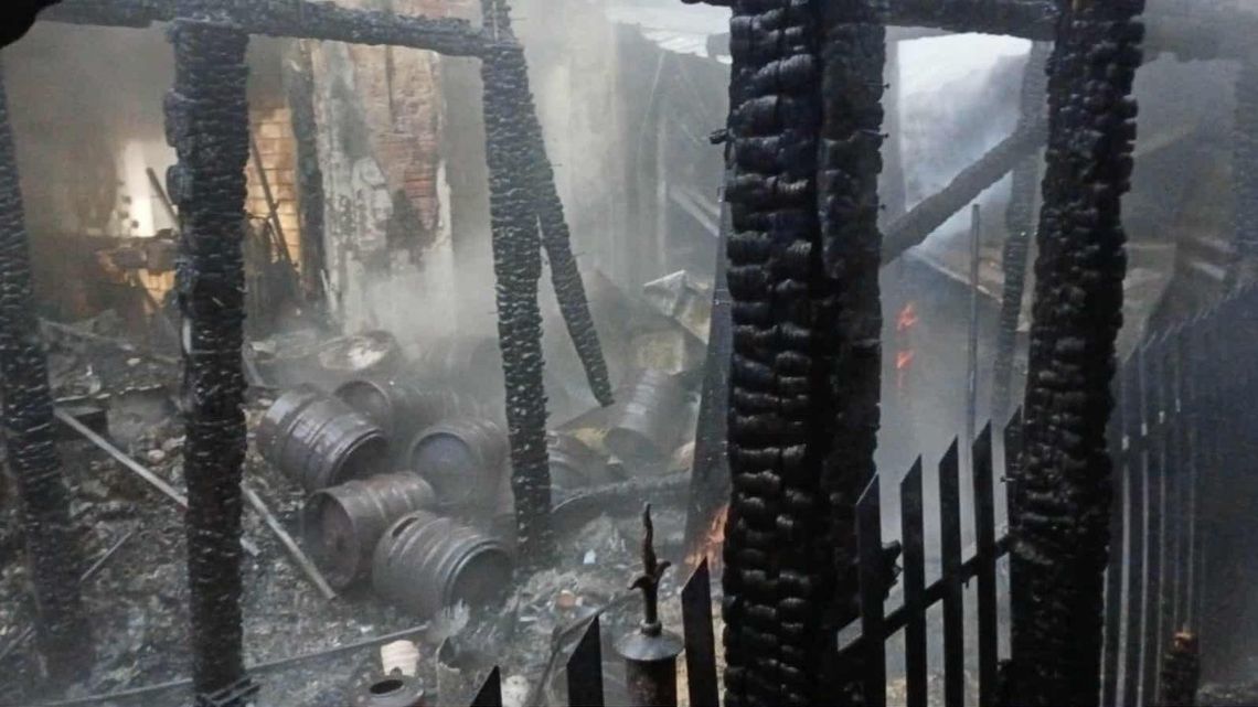 Płonął lokal gastronomiczny w Juracie. Trwa dogaszanie pogorzeliska