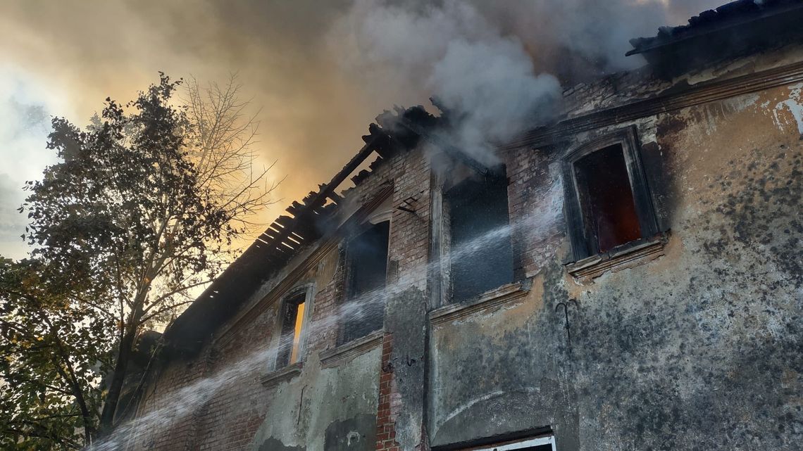 pożar Dworu Rębowo w Gdańsku