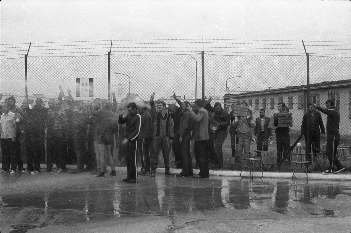 Akcja protestacyjna w Ośrodku Odosobnienia w Kwidzynie